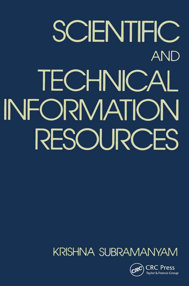 Scientific and Technical Information Resources by Subramanyam