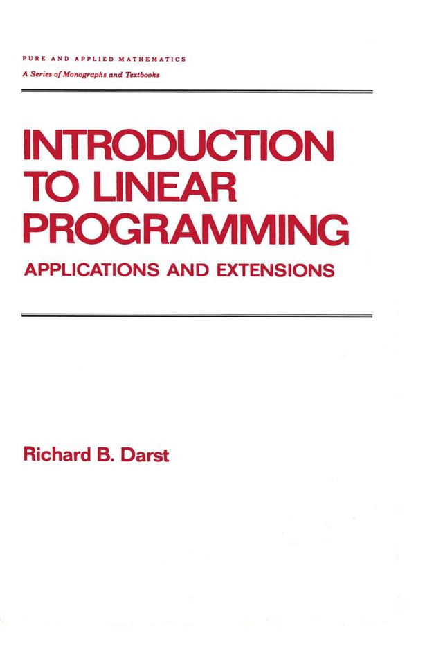 Introduction to Linear Programming by Richard Darst
