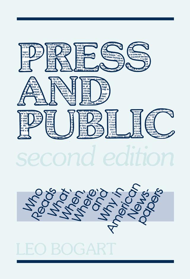 Press and Public by Leo Bogart