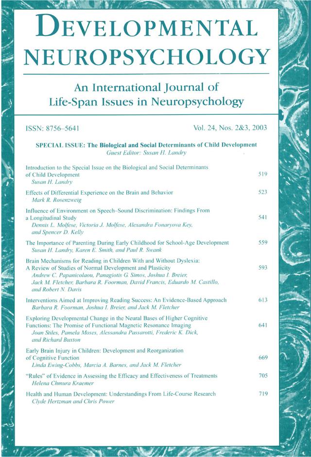 The Biological and Social Determinants of Child Development by Steven M. Lehar