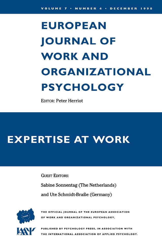 Expertise At Work by Peter Herriot