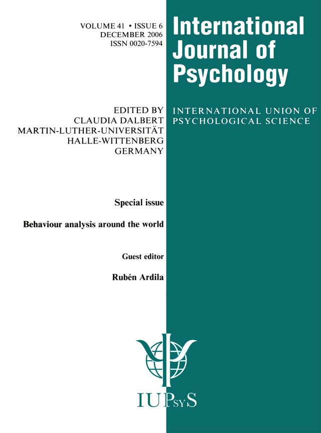 Behavior Analysis Around the World by Claudia Dalbert
