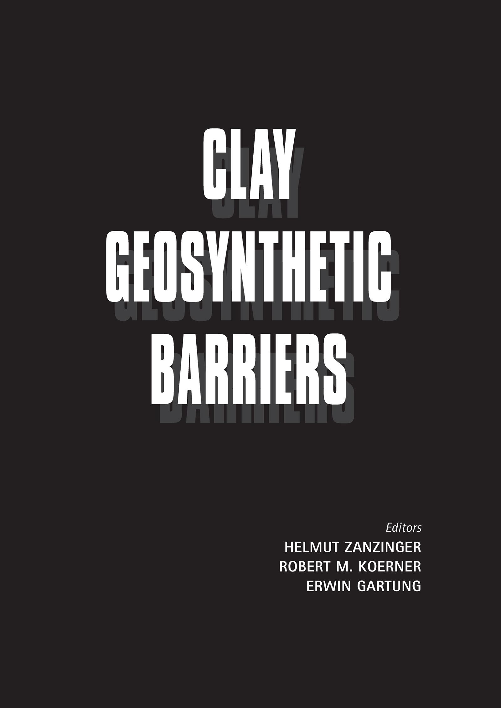 Clay Geosynthetic Barriers