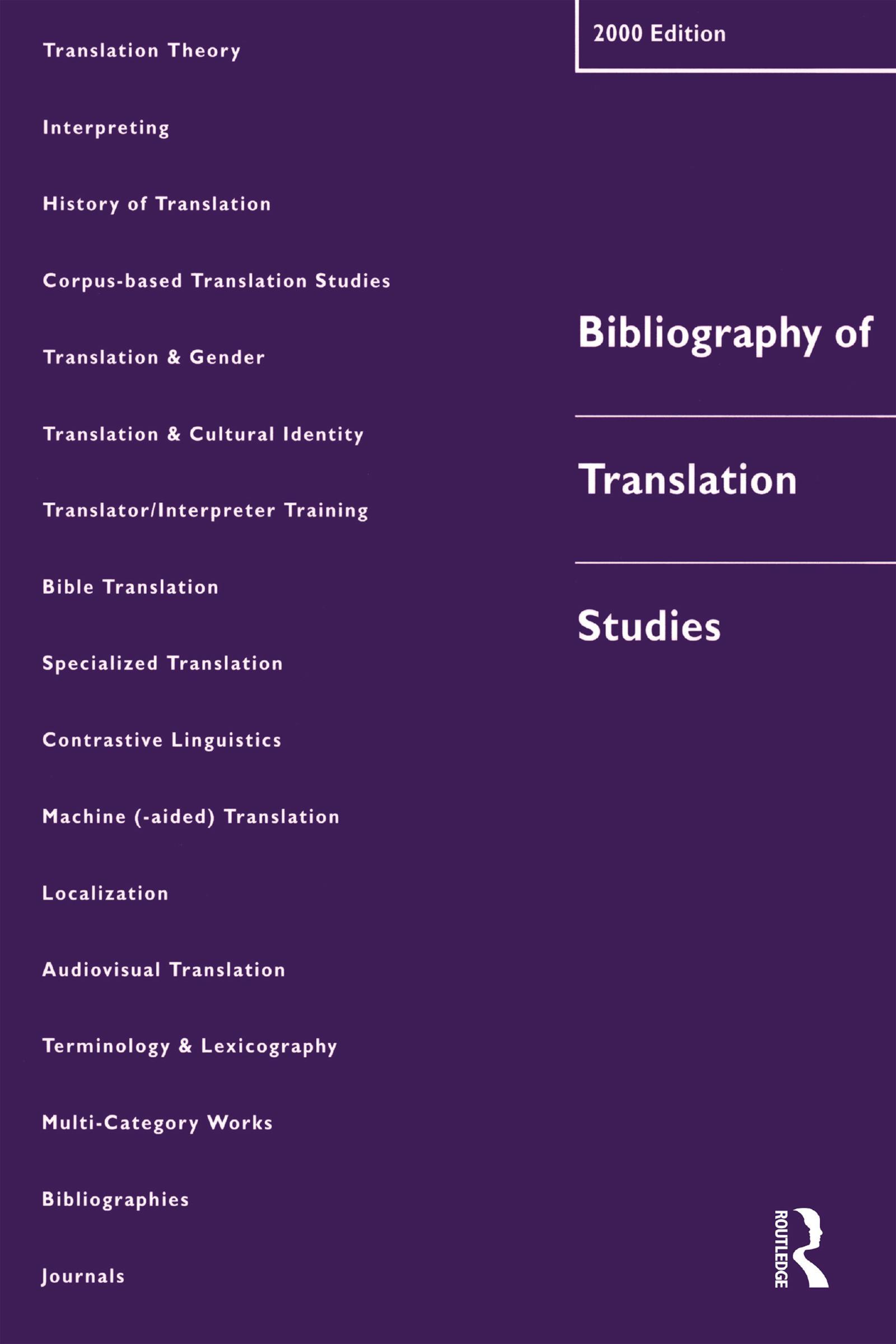 Bibliography of Translation Studies: 2000