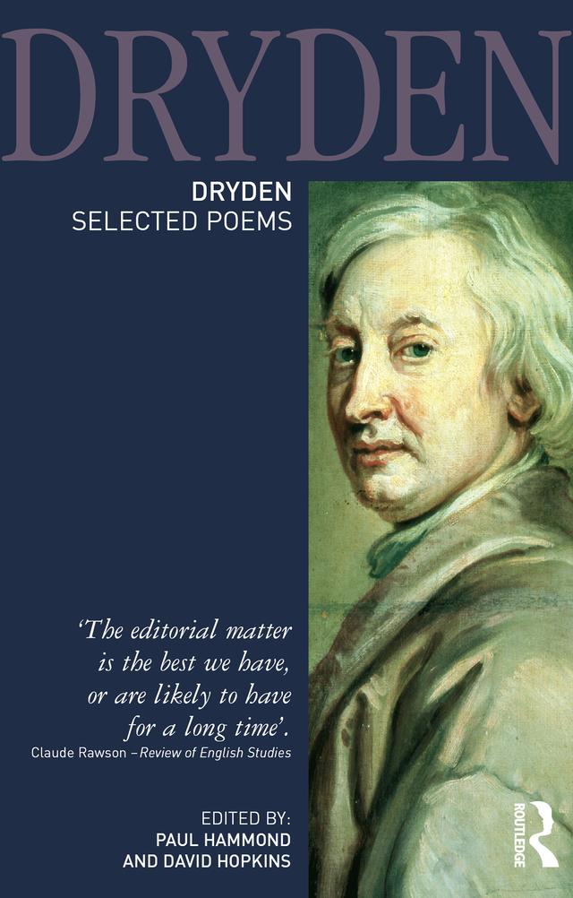 Dryden:Selected Poems by David Hopkins, Paul Hammond