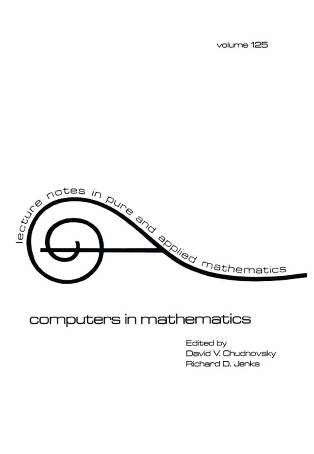 Computers in Mathematics by V. Chudnovsky