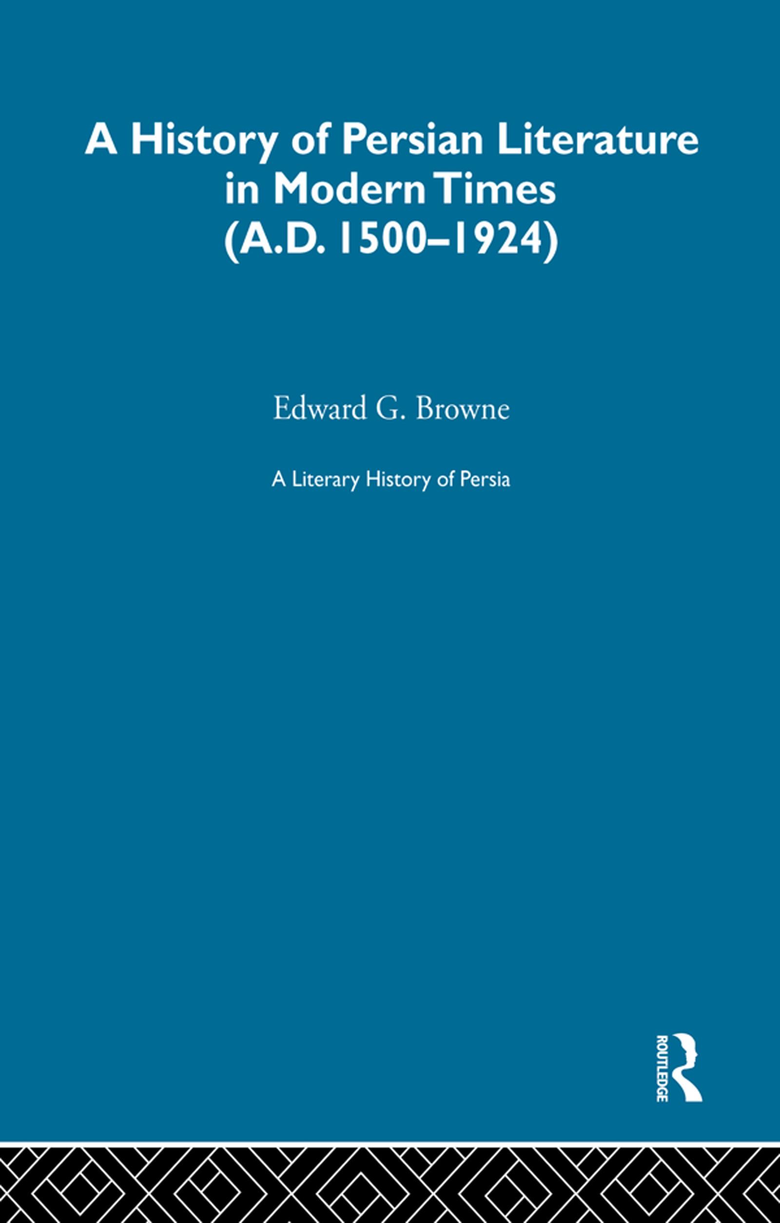 A Literary History of Persia