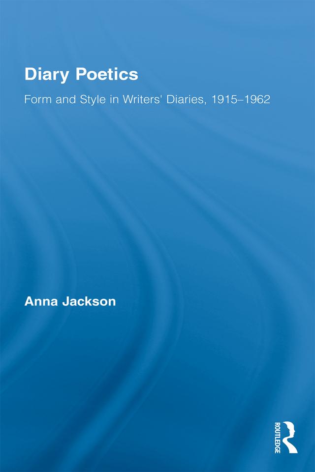 Diary Poetics by Anna Jackson