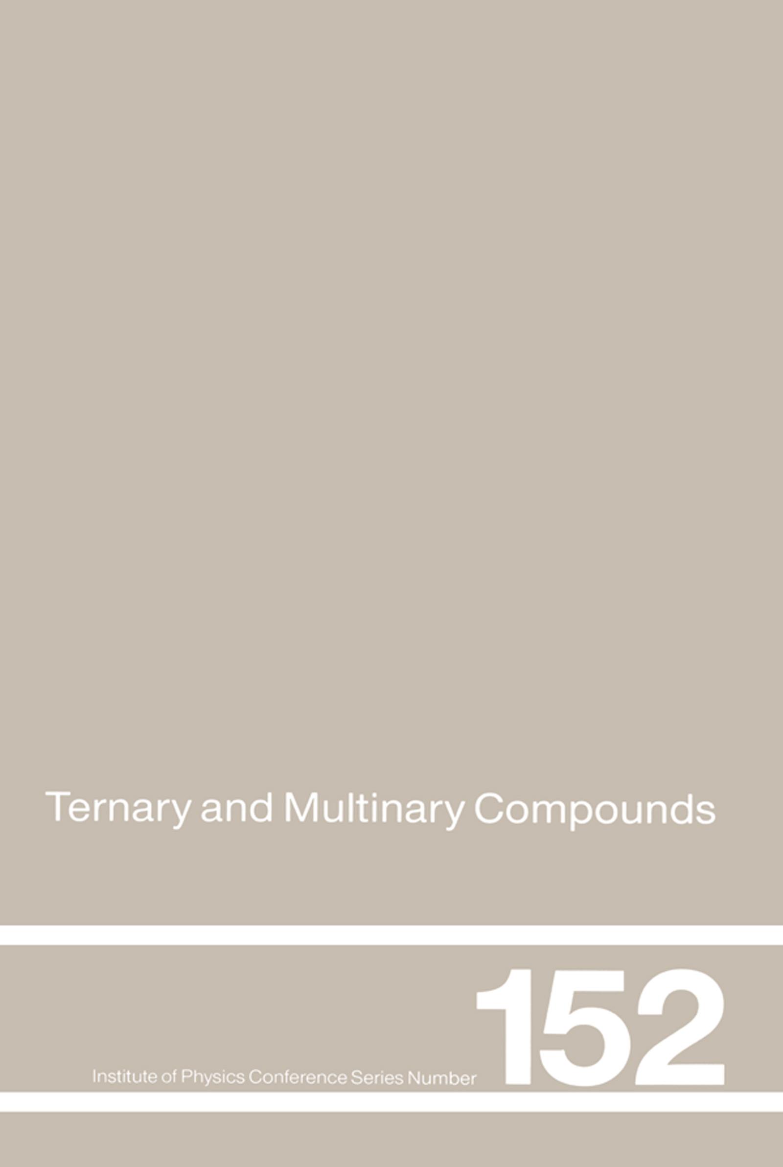 Ternary and Multinary Compounds