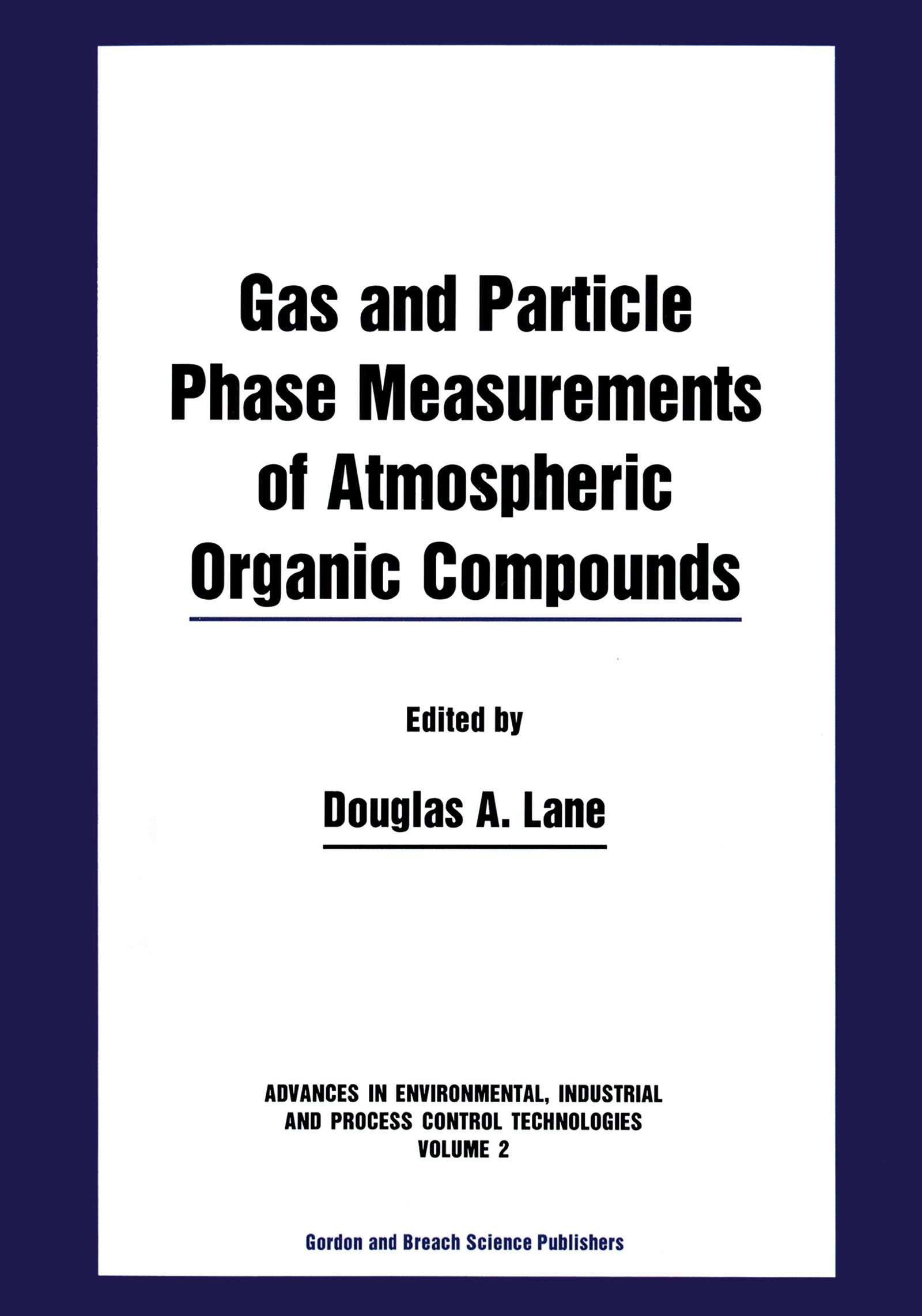 Gas and Particle Phase Measurements of Atmospheric Organic Compounds