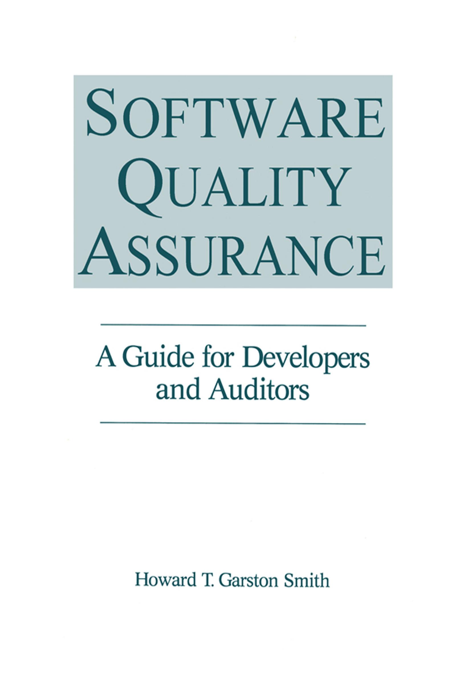 Software Quality Assurance