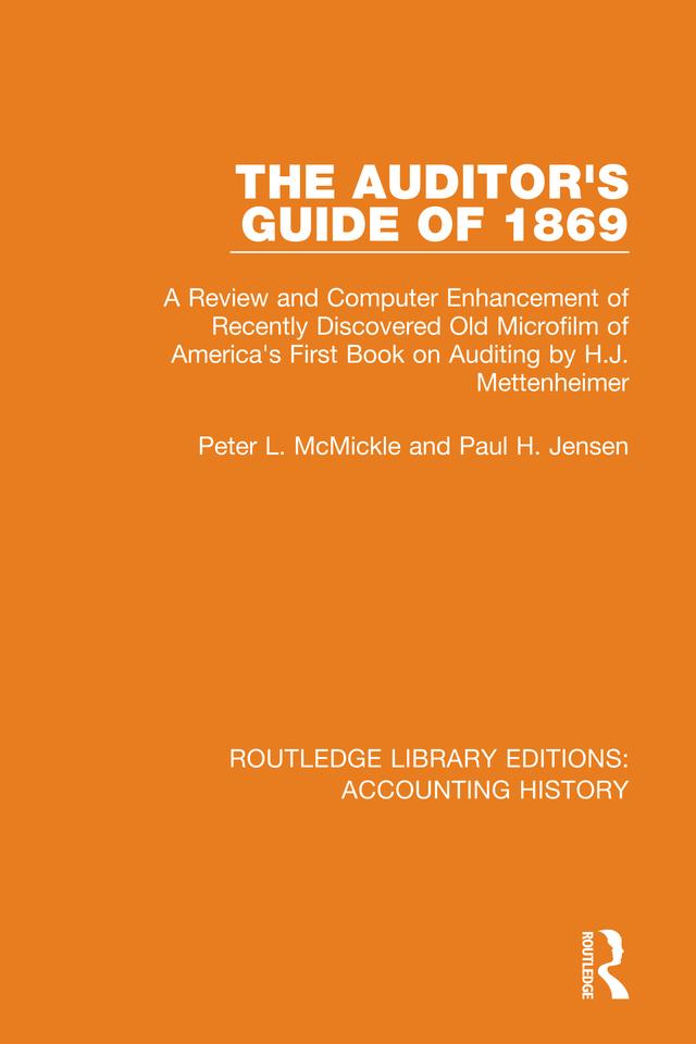 The Auditor's Guide of 1869 by Paul H. Jensen, Peter L. McMickle