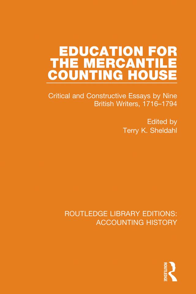 Education for the Mercantile Counting House by Terry K. Sheldahl