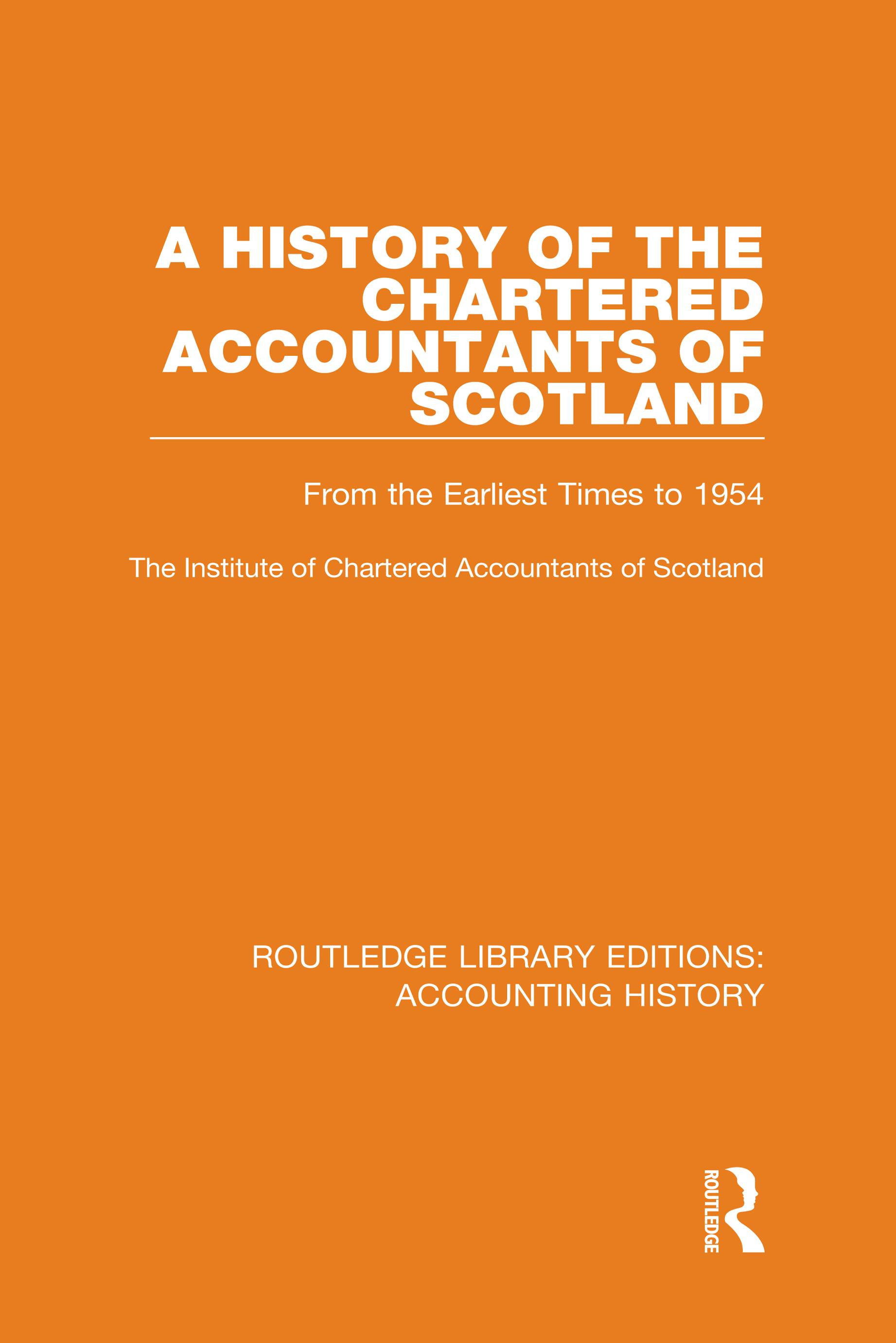 A History of the Chartered Accountants of Scotland