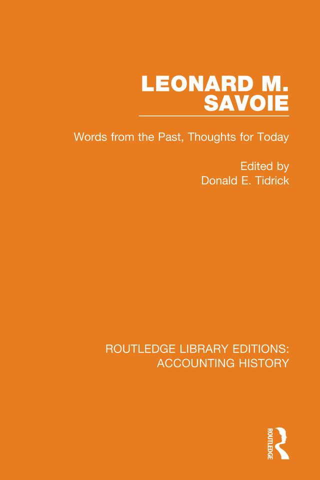 Leonard M. Savoie by Donald E. Tidrick