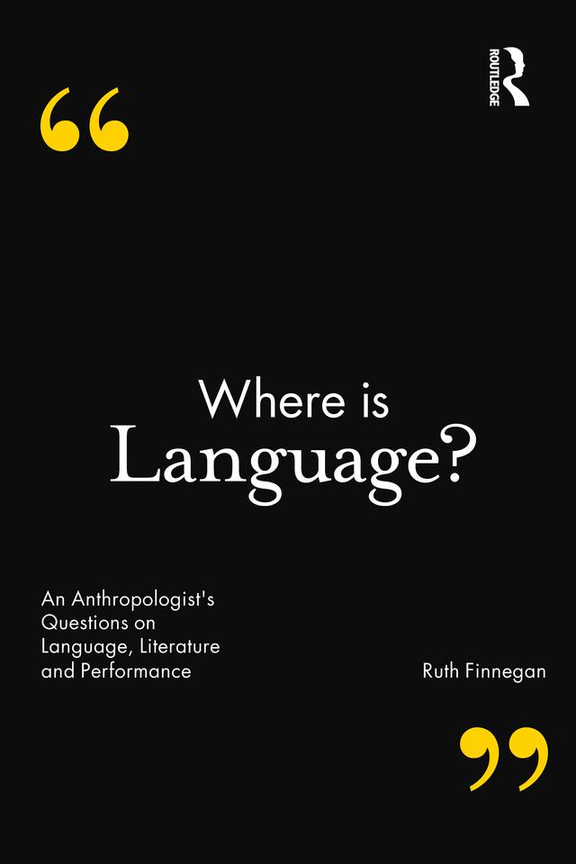 Where is Language? by Ruth Finnegan