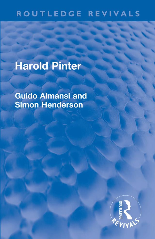 Harold Pinter by Guido Almansi, Simon Henderson