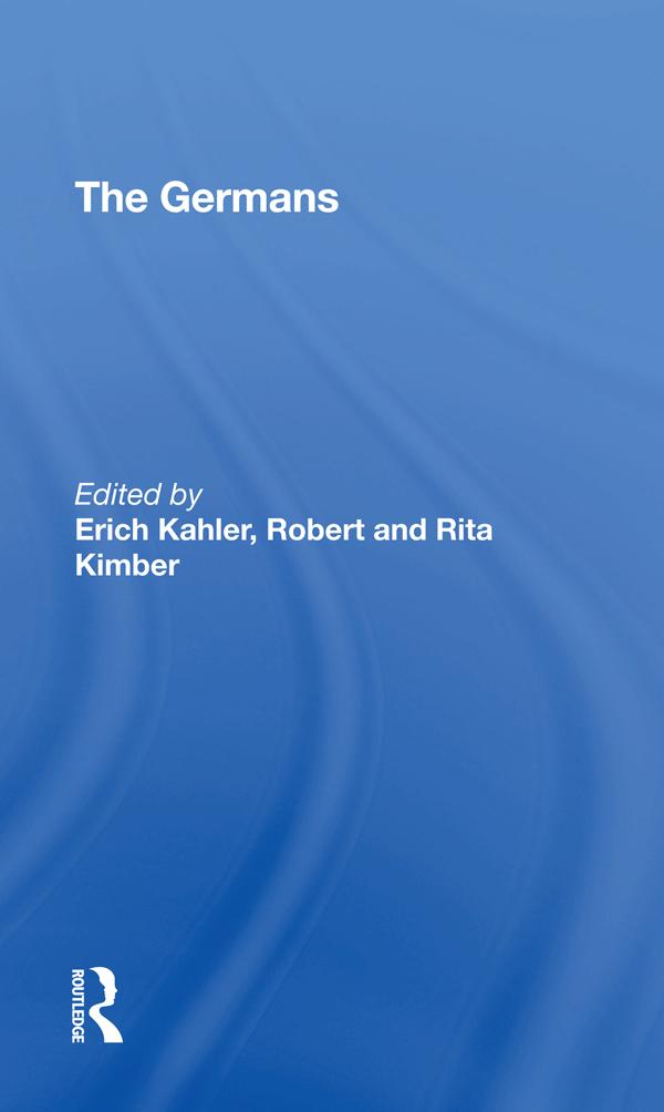 The Germans by Erich Kahler