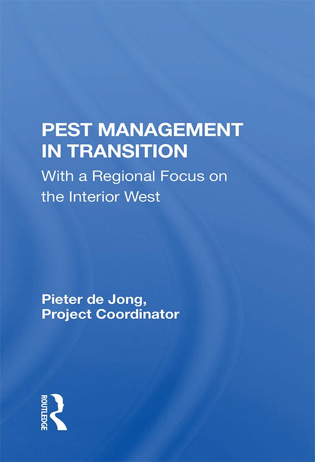 Pest Management In Transition by Pieter De Jong