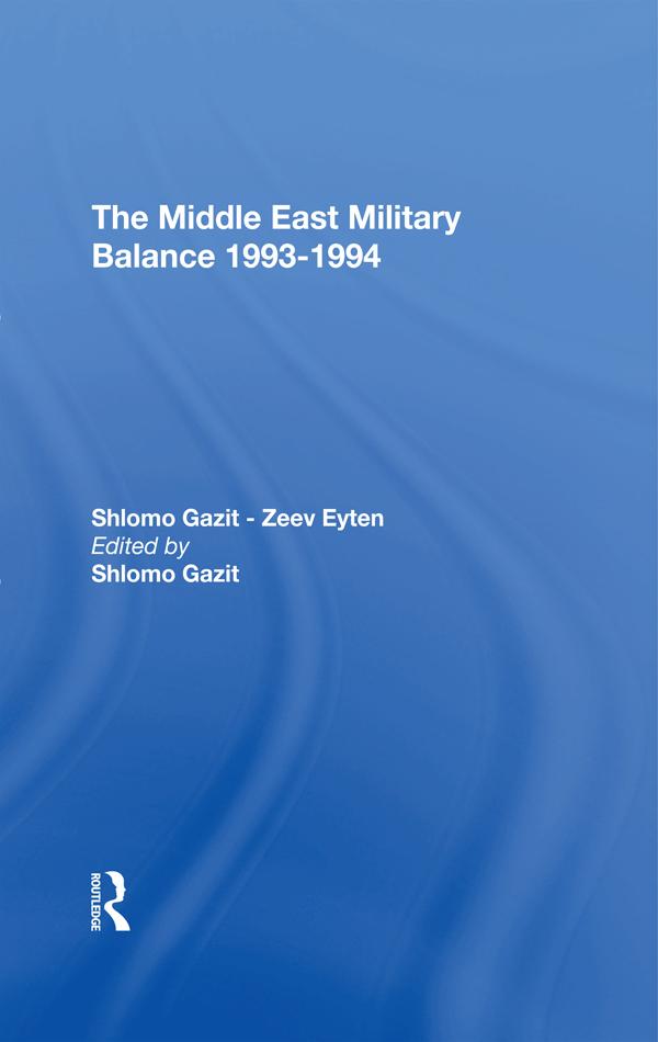 The Middle East Military Balance 19931994