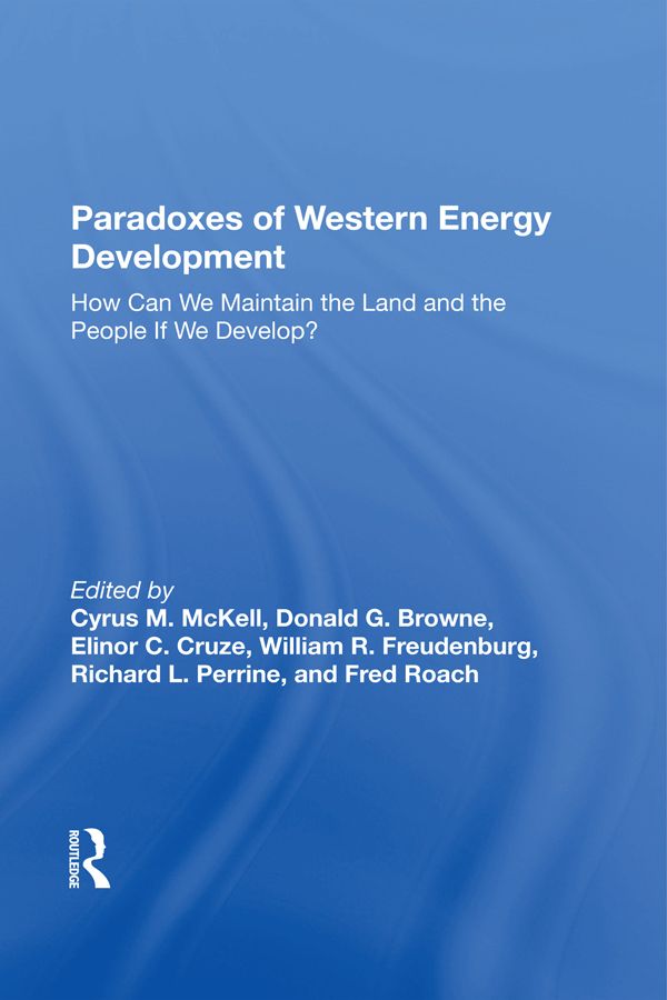 Paradoxes Of Western Energy Development