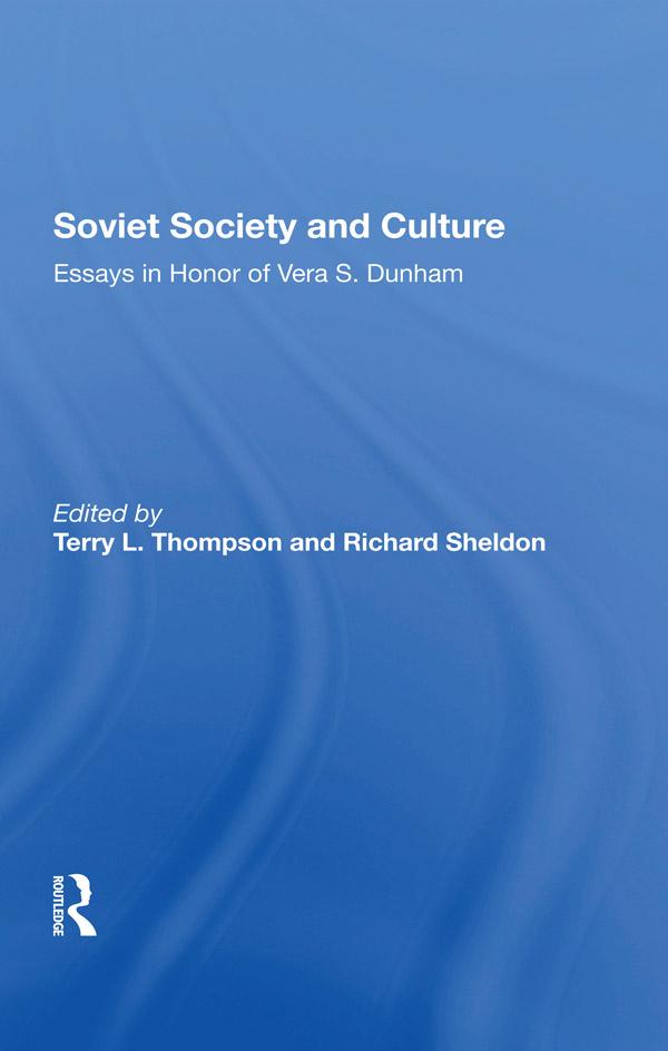 Soviet Society And Culture