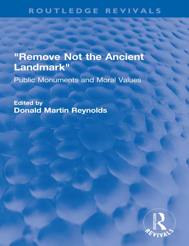 "Remove Not the Ancient Landmark" by Donald Martin Reynolds