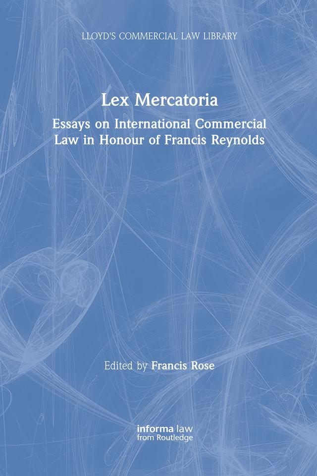 Lex Mercatoria by Francis Rose