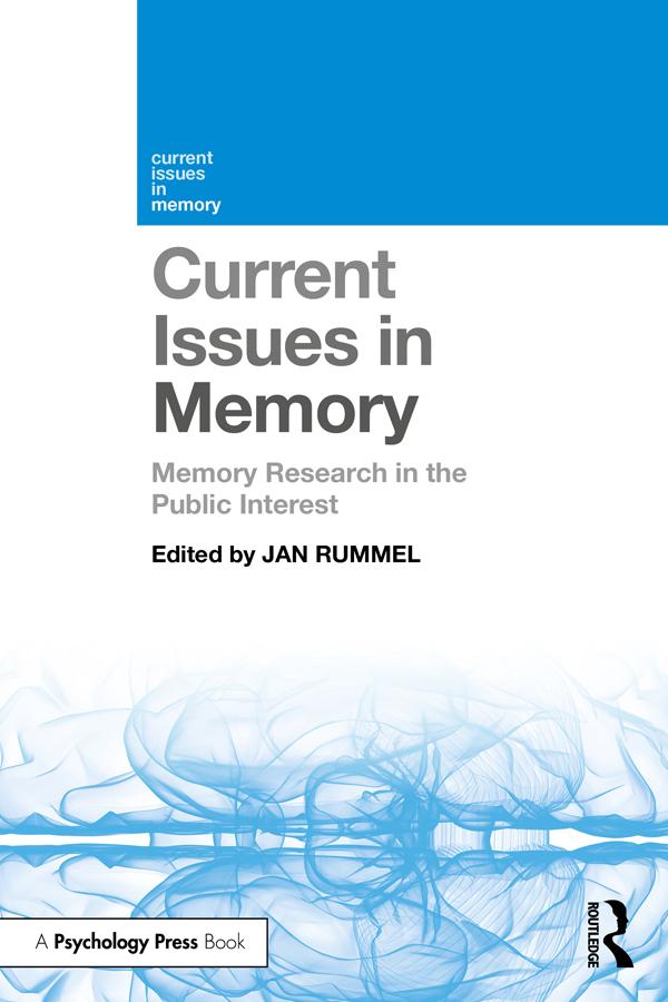 Current Issues in Memory by Jan Rummel