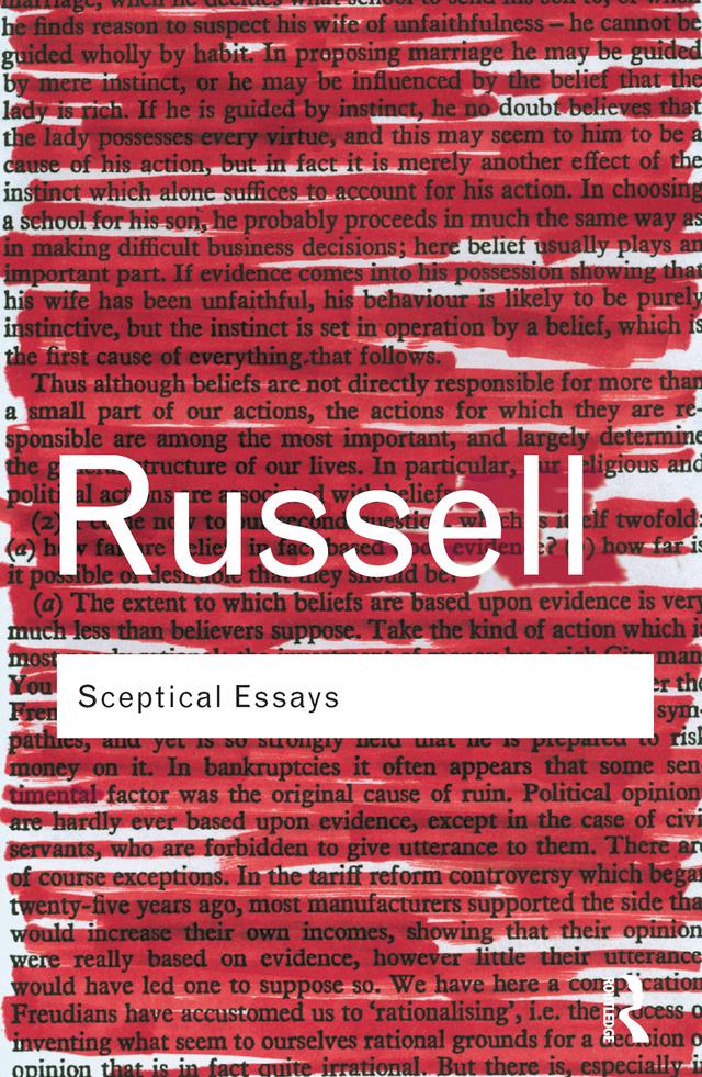 Sceptical Essays by Bertrand Russell