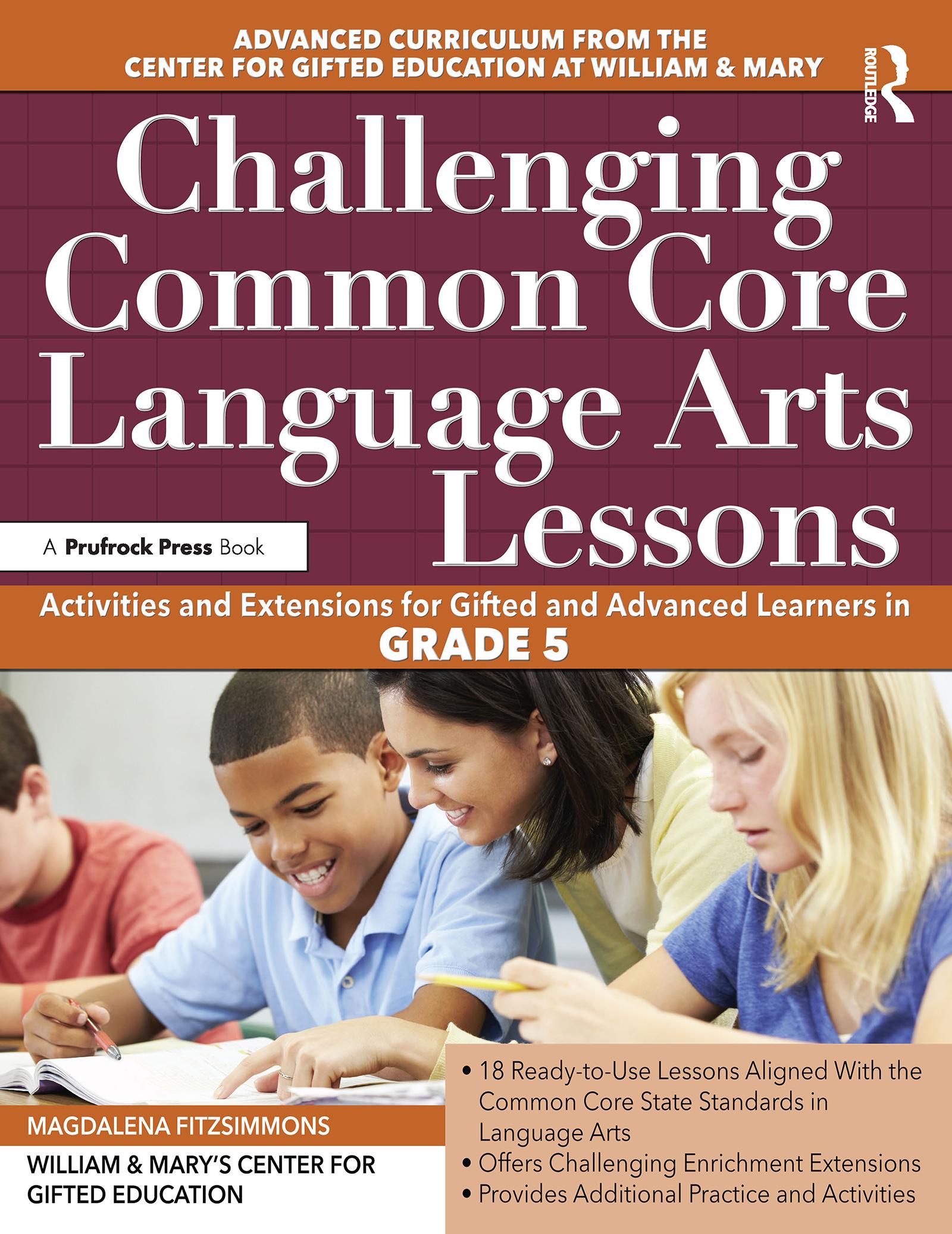 Challenging Common Core Language Arts Lessons