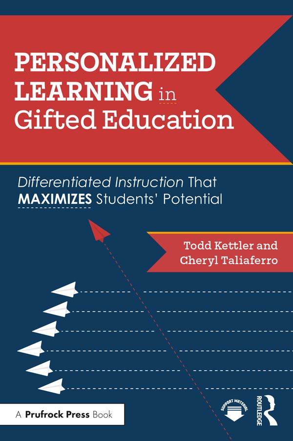 Personalized Learning in Gifted Education by Cheryl Taliaferro, Todd Kettler