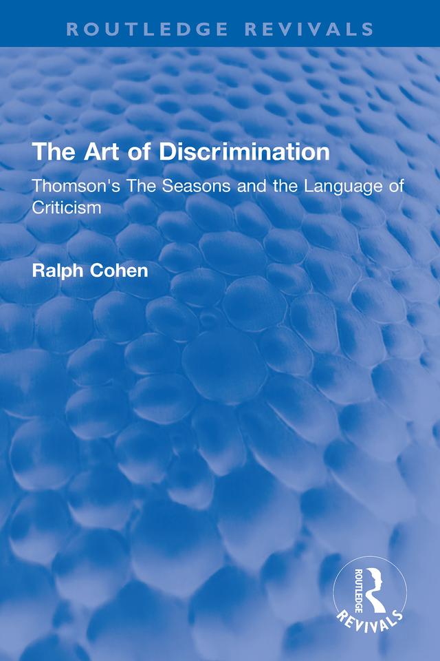 The Art of Discrimination by Ralph Cohen