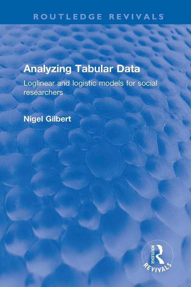 Analyzing Tabular Data by Nigel Gilbert