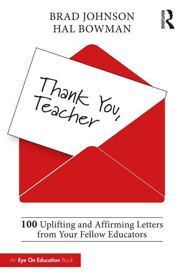 Thank You, Teacher by Brad Johnson, Hal Bowman