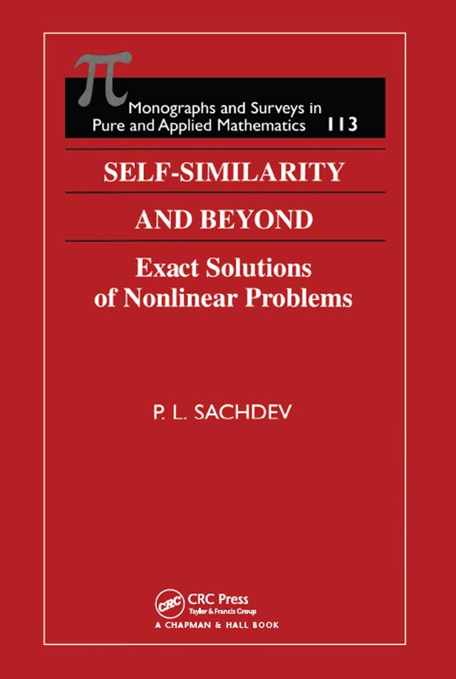 Self-Similarity and Beyond by P.L. Sachdev