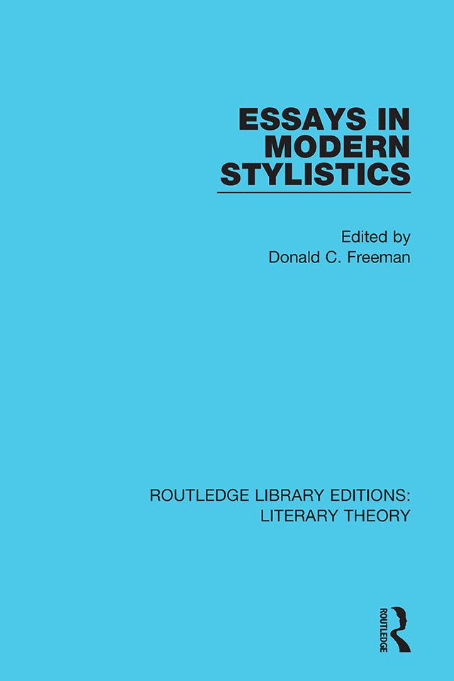 Essays in Modern Stylistics by Donald Freeman
