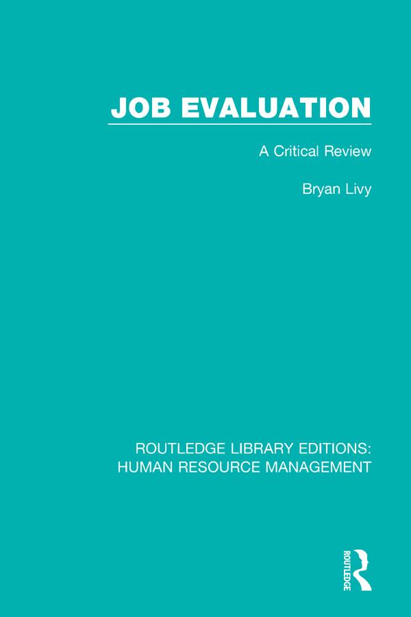 Job Evaluation by Bryan Livy