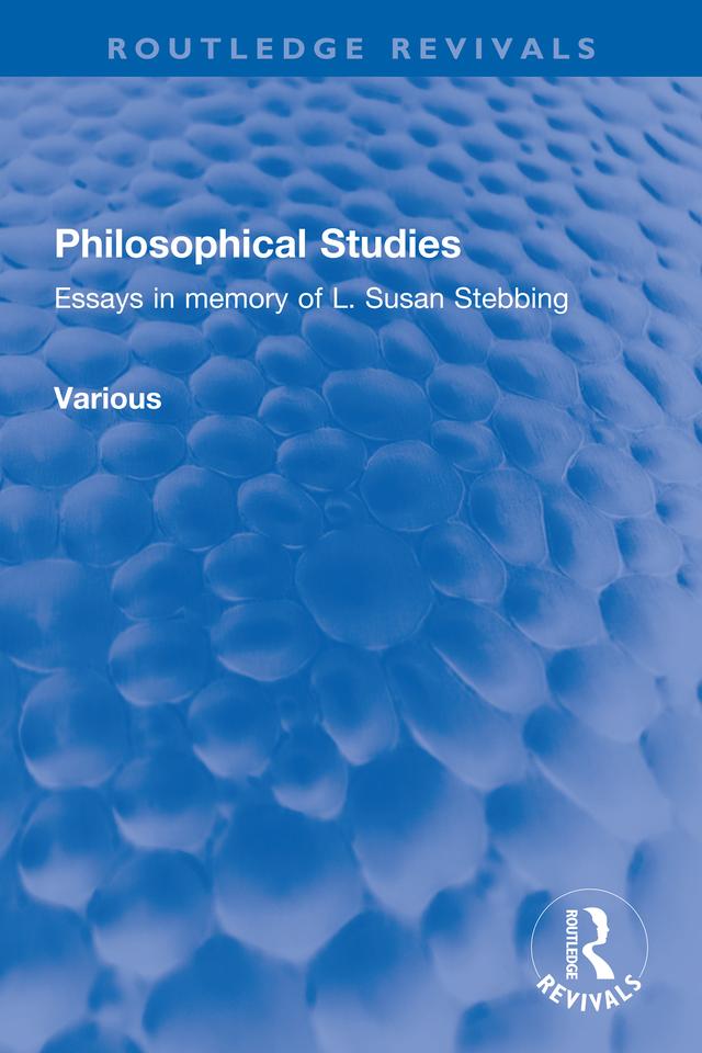 Philosophical Studies by Various