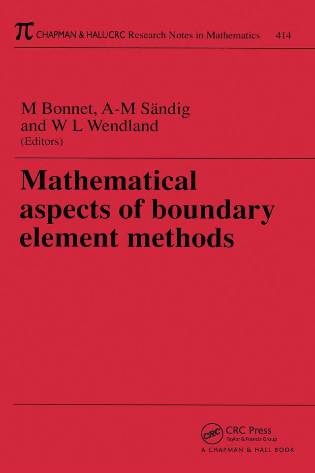 Mathematical Aspects of Boundary Element Methods by Marc Bonnet