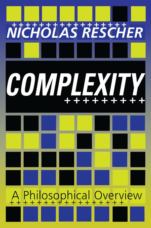 Complexity by Nicholas Rescher