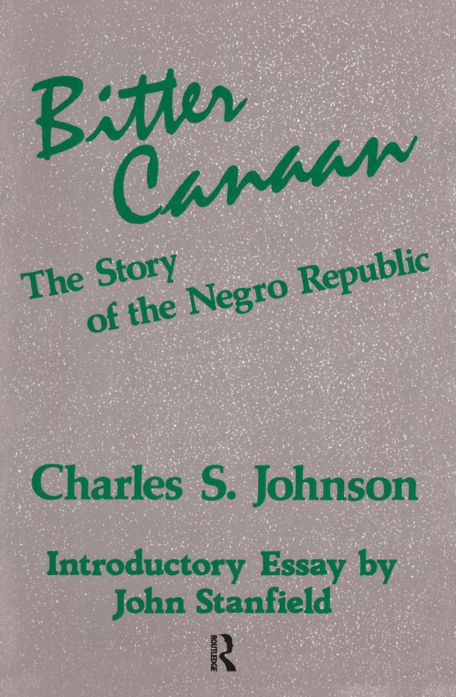 Bitter Canaan by Charles S. Johnson