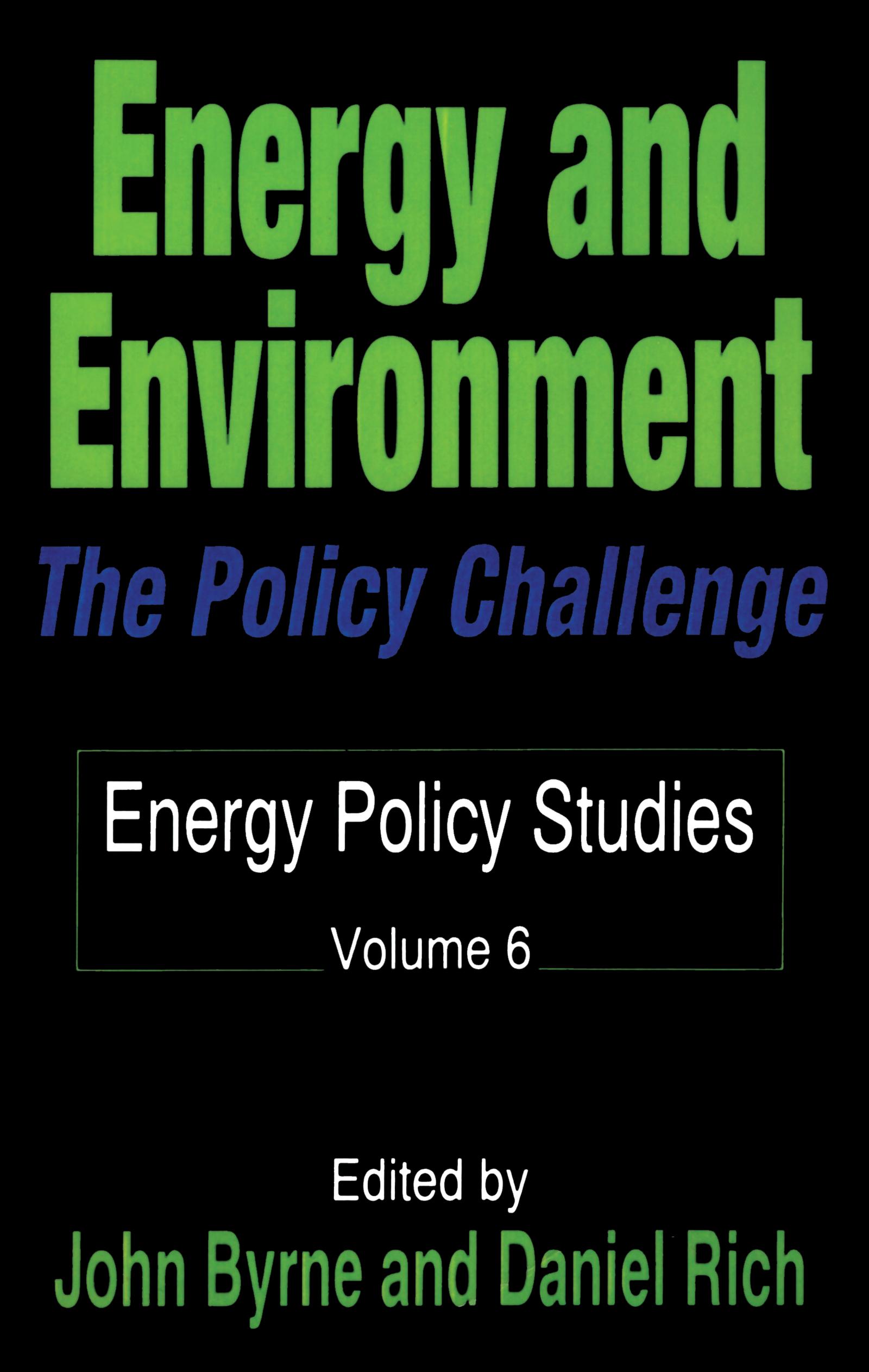 Energy and Environment