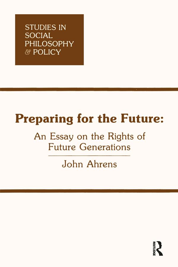 Preparing for the Future by John Ahrens