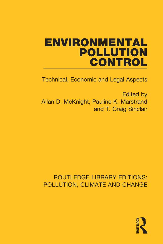 Environmental Pollution Control by Allan D. McKnight, Pauline K. Marstrand, T. Craig Sinclair