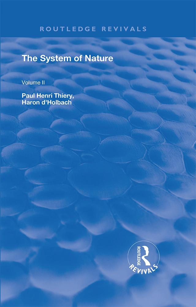 The System of Nature by Paul Henri Thiery