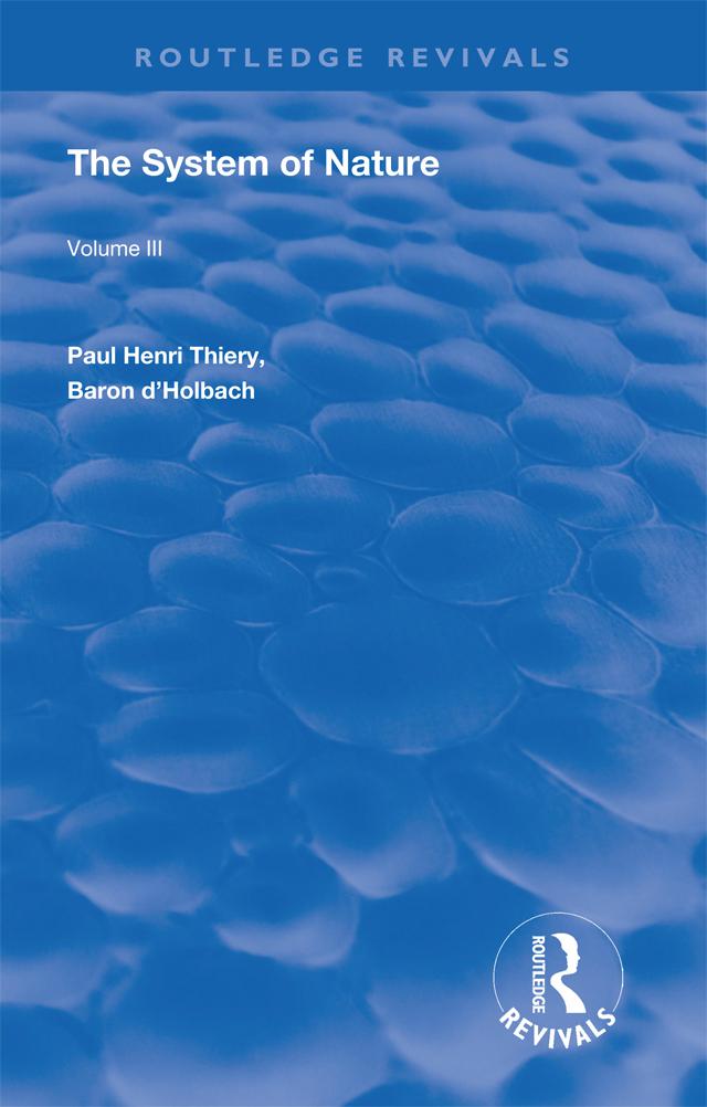 The System of Nature by Paul Henri Thiery