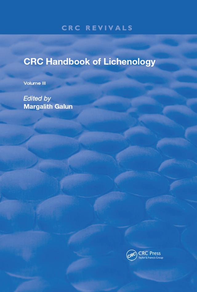 Handbook of Lichenology by Margalith Galun
