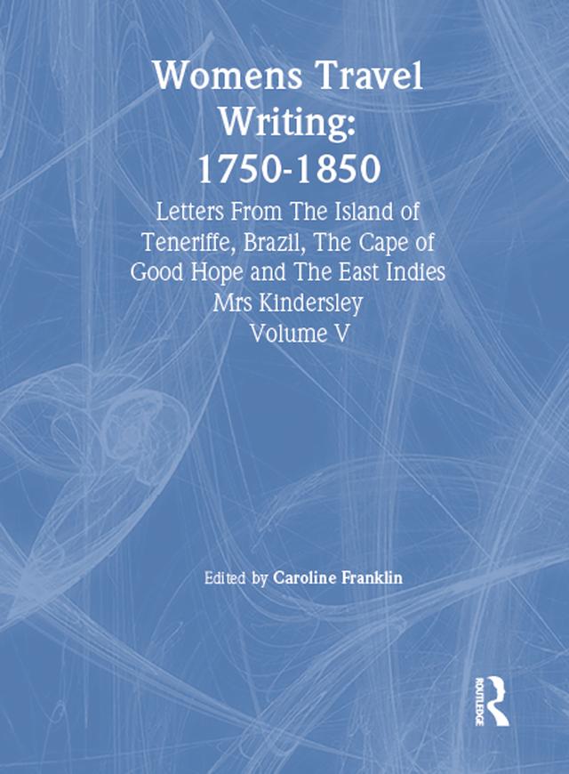 Womens Travel Writing 1750-185 by Caroline Franklin