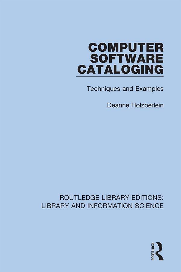 Computer Software Cataloging by Deanne Holzberlein